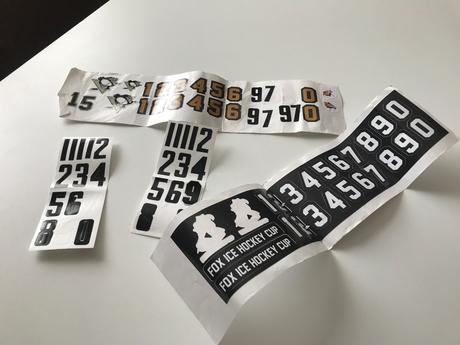 Nálepky - čísla, penguins,