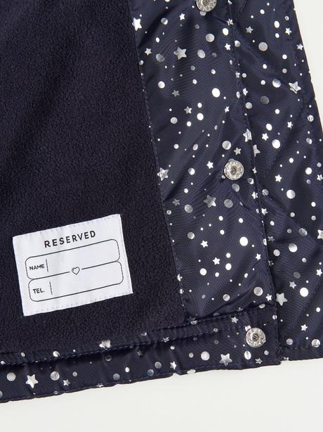 Prešívaná bunda s kapucňou a kožušinkou reserved, reserved,80