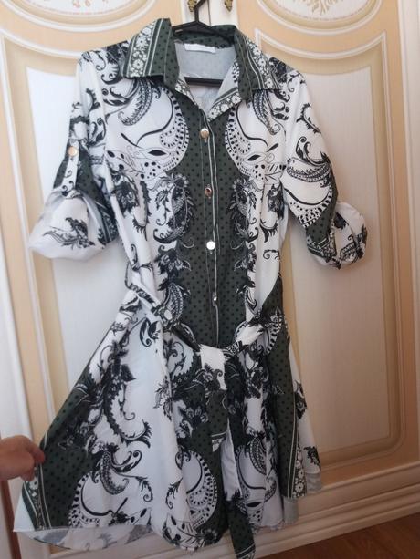 Košeľové šaty s opaskom, s