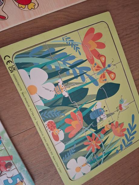 Puzzle s vkladačkou, rôzne puzzle,