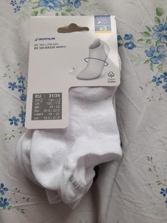 Detske ponožky 3 kusy, decathlon,34