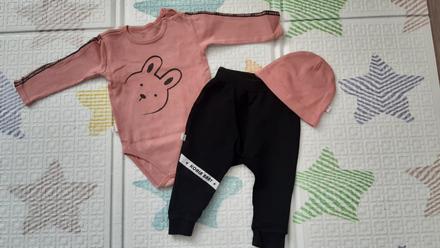 Set body + teplaky + čiapka, koala baby,86