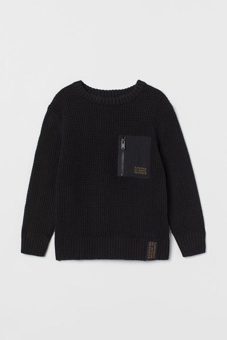 Čierny svetrík, h&m,98