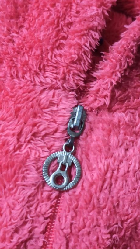 Chlpatá teplá mikina ružová, 140