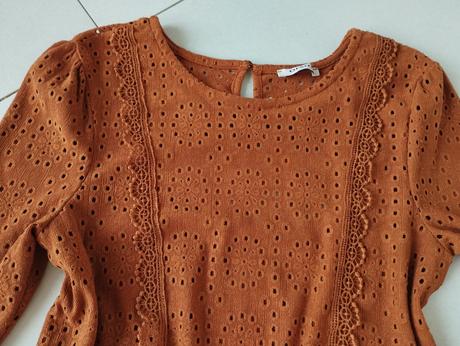 Škoricová dámska tunika, orsay,s