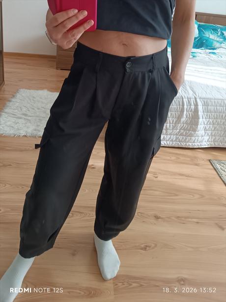Ľahké nohavice s kapsami, m