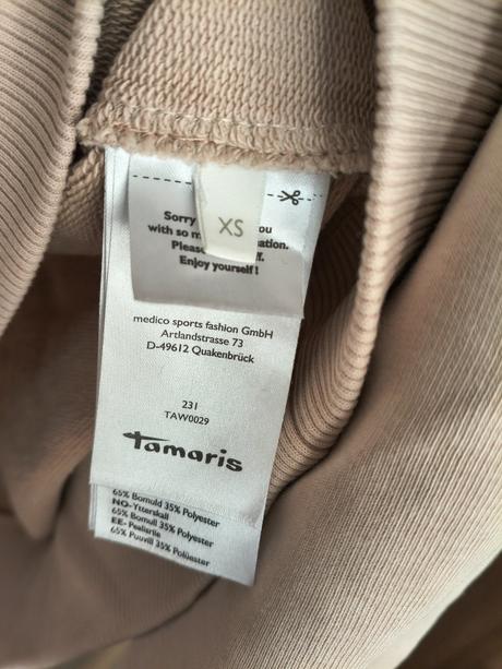 Tamaris oversize bavlnená mikina, 