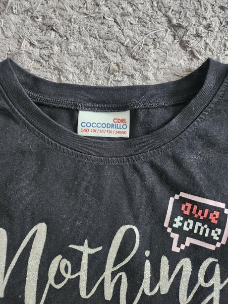 Čierne tricko/ tunika, coccodrillo,140