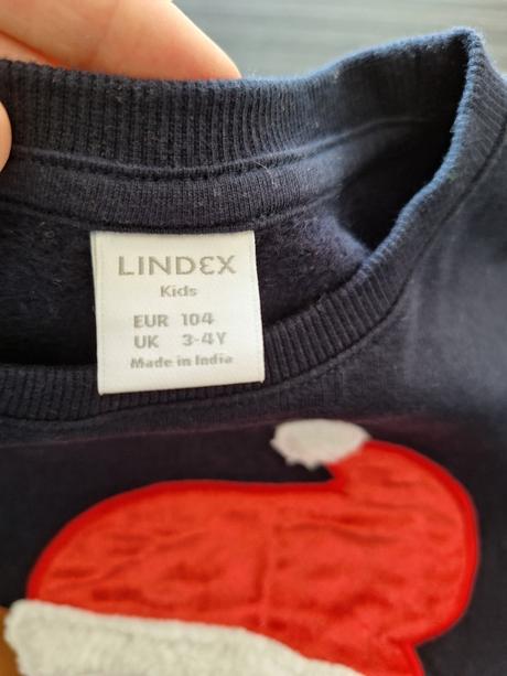 Vianočná mikina zn. lindex, lindex,104