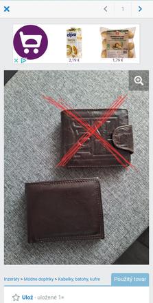 Panske penazenky - nepouzivane, 