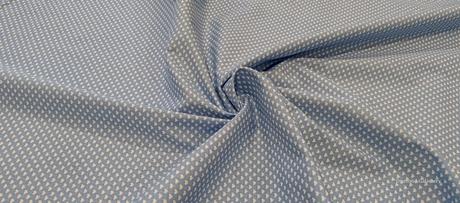 Bavlnená látka - srdiečka na modrom- cena za 10 ce,