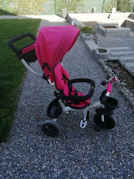 Trojkolka r-sport 360 otočná s rukoväťou na tlače, r-sport