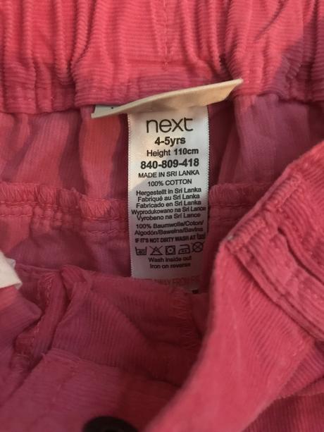 Sukňa ružová  4-5 rokov next, next,110