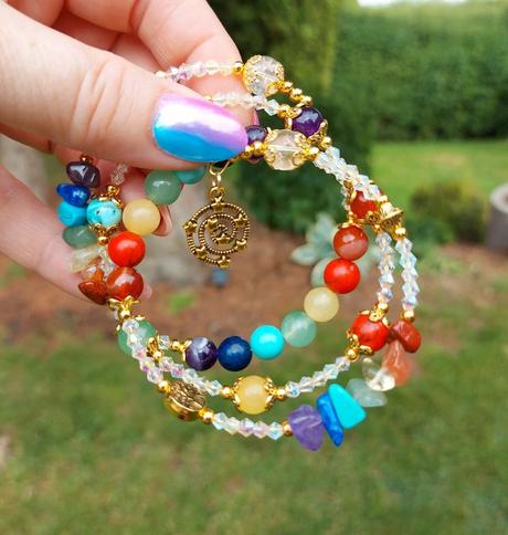 Čakrový náramok z minerálov - v harmónii, 