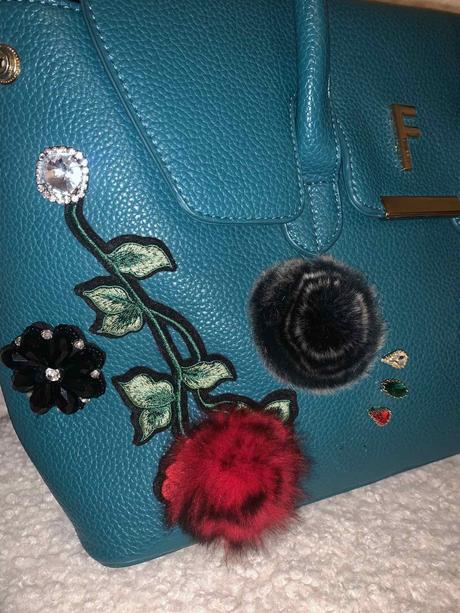 Smaragdova crossbody kabelka fracomina, fracomina