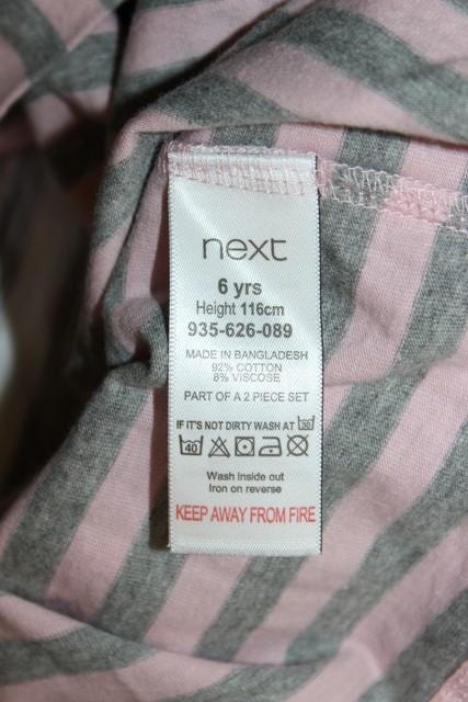 -bavlnený predĺžený prúžkovaný rolák next 6 r.a, next,116