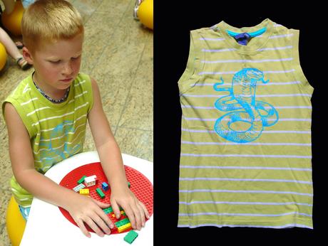 Tričko s kobrou, h&m,128