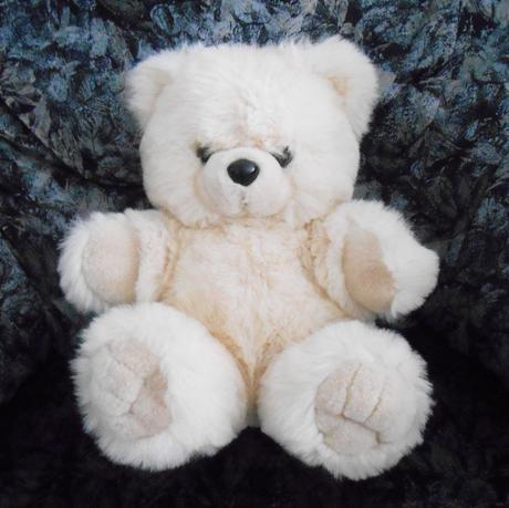 Huňatý sediaci macko 35 cm,