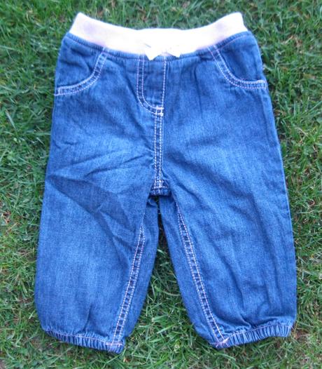 Rifľové nohavice, f&f,80