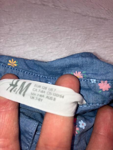 Šaty z tenkej rifloviny, h&m,128