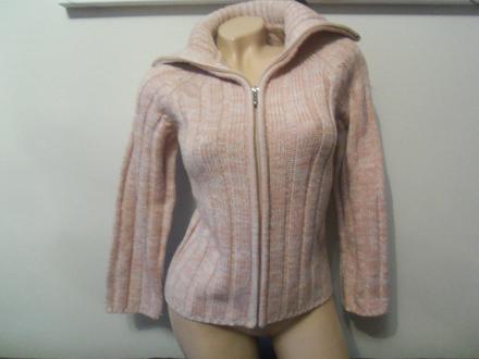 Ružový sveter/rolák - 2v1 - s/m, s