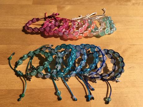 Ruženec desiatok - náramok, 