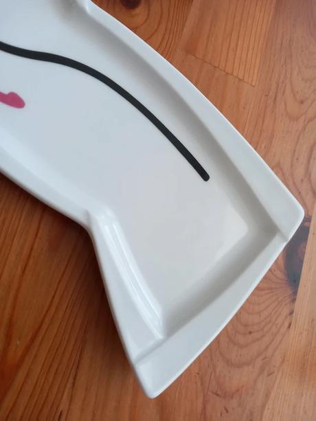 Starší porcelánový atyp podnos po mamine 23x11,5x9,