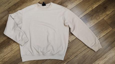 Krémová mikina, h&m,m