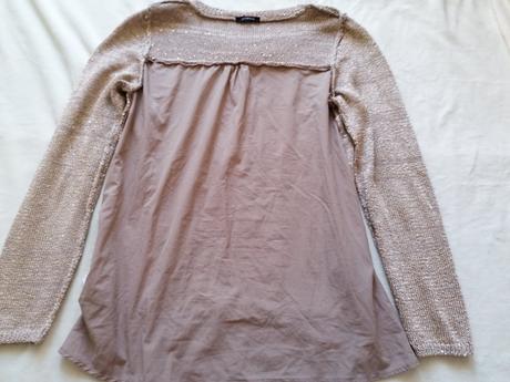 Svetrík so zlatými flitrami, promod,l