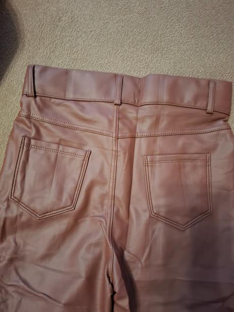 Zateplene koženne nohavice s/m, s