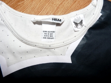 Ligotave strasidielko, h&m,122