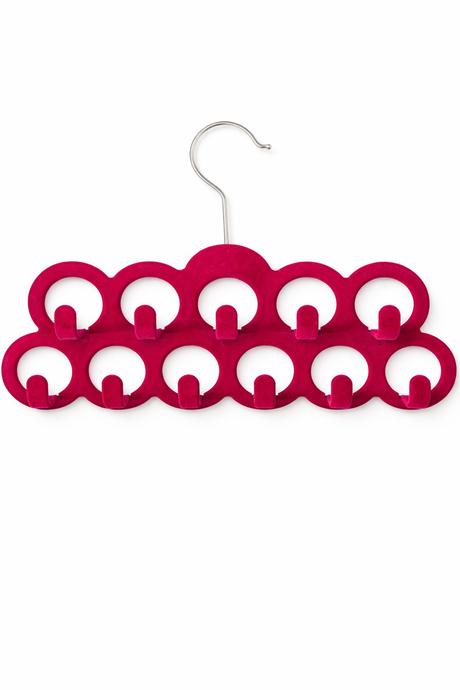 Viacúrovňový vešiak na šatky a doplnky,