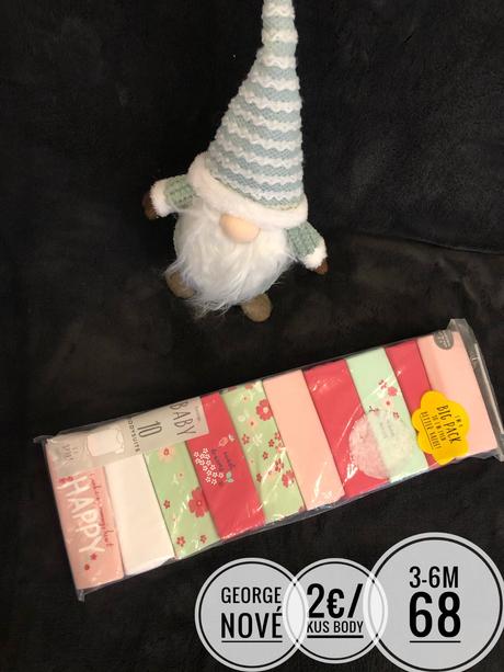 Body s krátkym aj dlhým rukávom, bodytielka, george,62 - 92