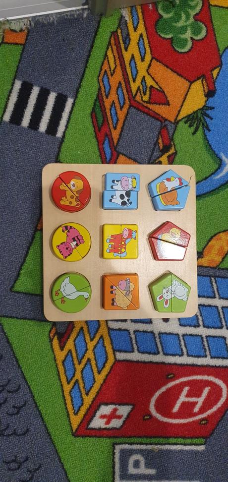 Drevené puzzle zvieratká, 