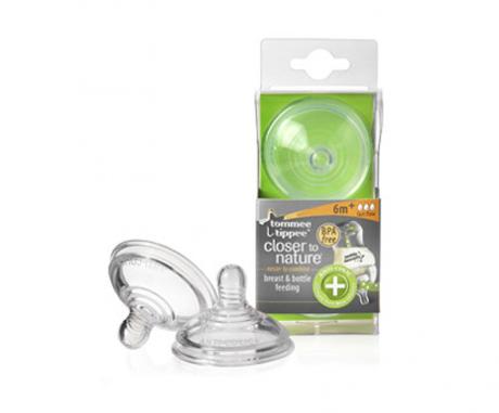 Náhradné cumlíky antikolikové plus closer to natur, tommee tippee