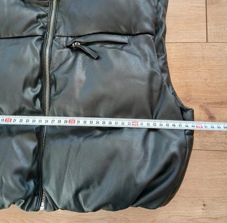 Koženková hrubá vesta bershka, bershka,s