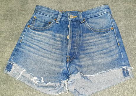 Kraťasy rifľove, h&m,32