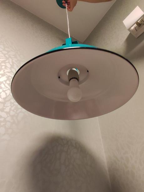 Zelena vintage lampa hk loving, 