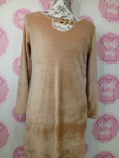 Zamatové elastické šaty, m