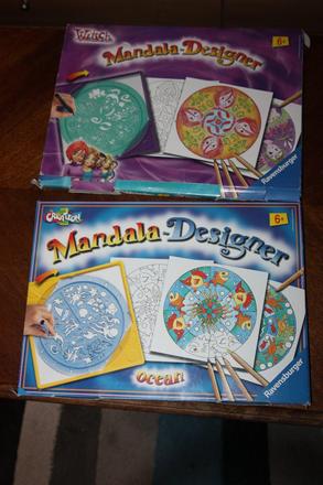 2x omalovanky - mandala -designer - winx a ocean,