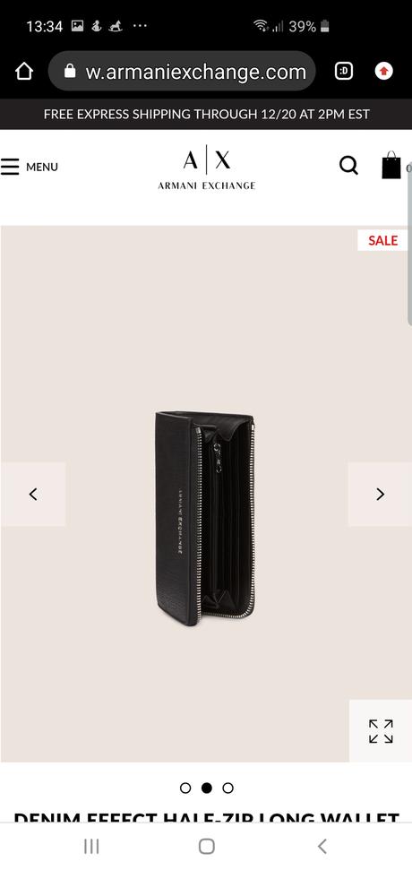 Armani peňaženka, armani