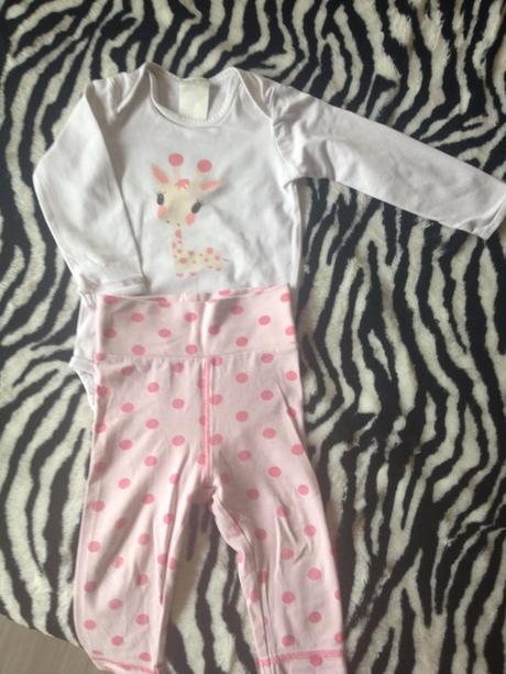 Komplet so zirafkou, h&m,68