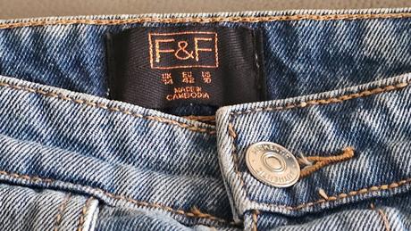 Riflová sukňa, f&f,xl