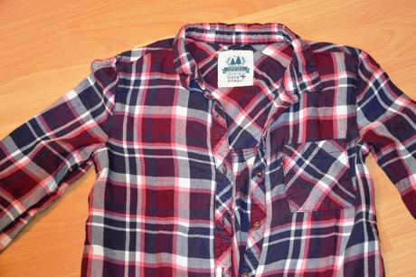 Bavlnena kockovana bluzka 134/140, c&a,134