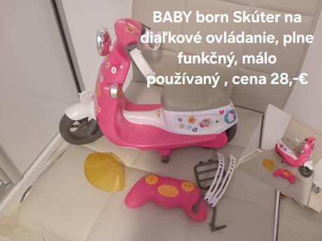 Baby born skúter na diaľkové ovládanie, 