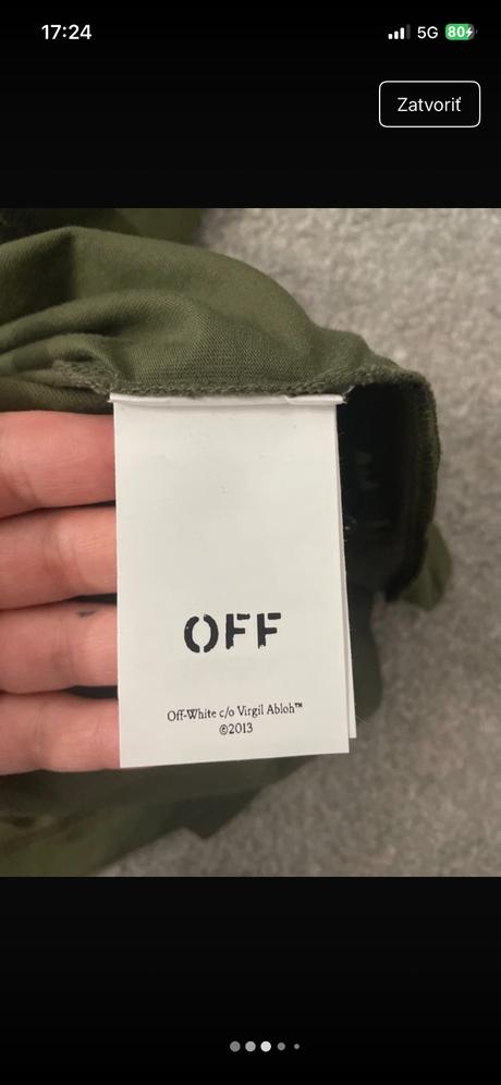 Off white tričko, l