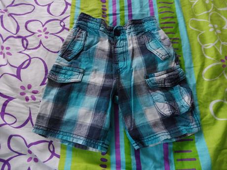 Tyrkysové kockované kraťasky next 86, next,86