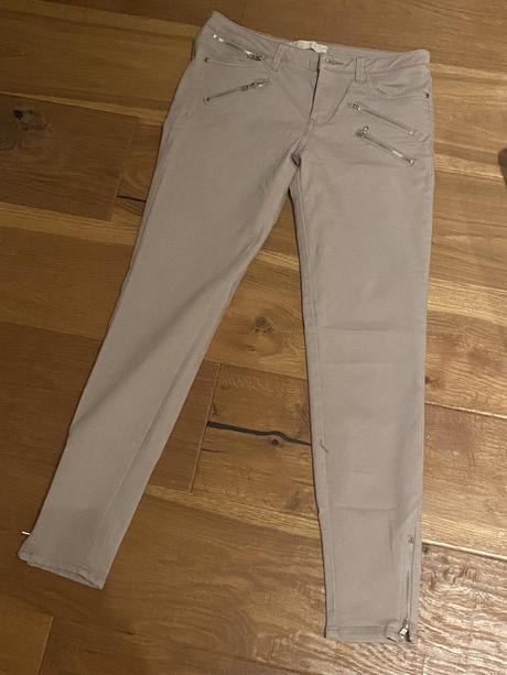 Zara - krémove rifle / nohavice, zara,38