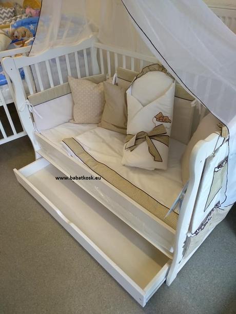 Multifunkčná detská postieľka 2v1, šírka (cm): 60,dĺžka (cm): 120