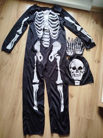 Karneval kostým kostra svietiaci v tme 128-140., 